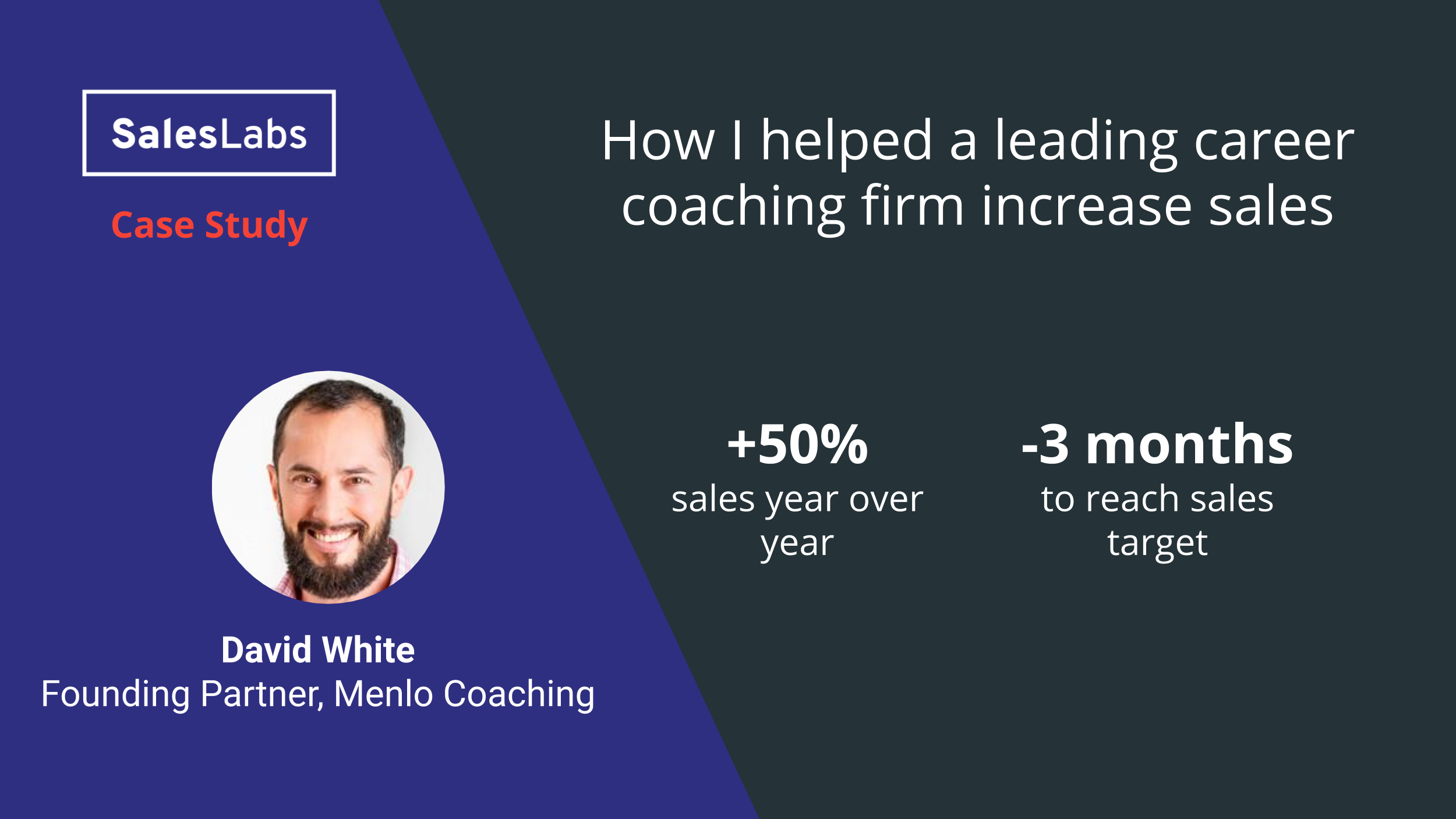 How I helped a leading career coaching firm increase sales | SalesLabs